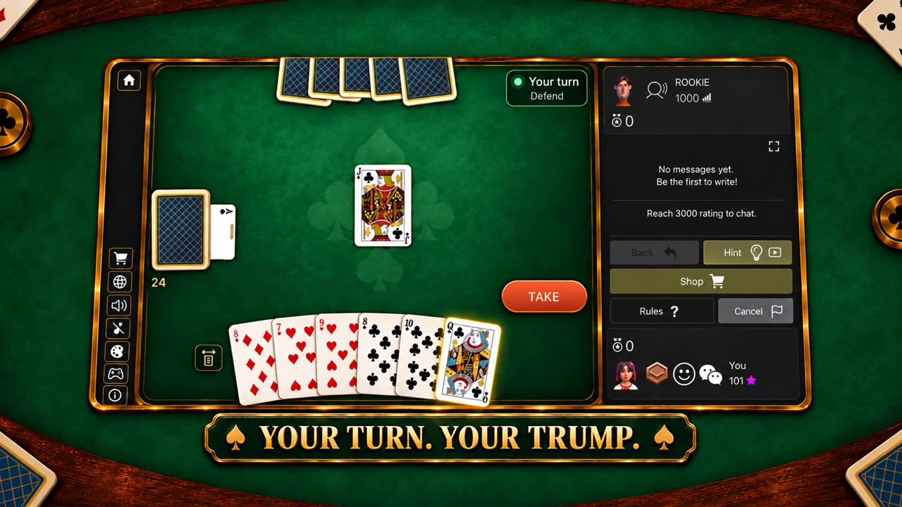 Card game in progress