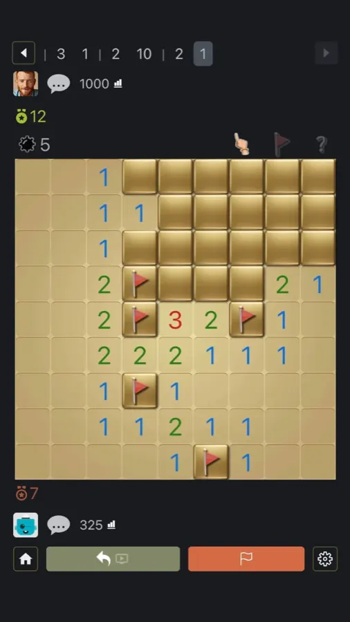 A duel on the minefield